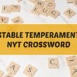 Stable Temperament: NYT Crossword Clue Explained