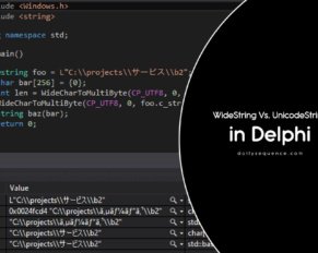 Delphi Difference Between Widestring and Unicode